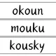 Čtecí kartičky po dvojhlásky AU, OU 7