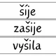 Čtecí kartičky po hlásku Š 5