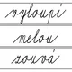 Čtecí kartičky po dvojhlásky AU, OU 8