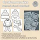 Grafomotorika - Pletené zimní oblečení 2