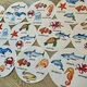Postřehová hra - SEA ANIMALS - ručně malované 3