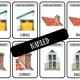 House and Furniture - Dům a nábytek - watercolour flashcards - kartičky 6