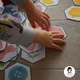 Barevné třídění - hexagon kartičky, barvy, demonstrační obrázky, poznávání barev 4