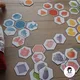 Barevné třídění - hexagon kartičky, barvy, demonstrační obrázky, poznávání barev 5