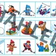 Zimní sporty - skládání podle předlohy 2