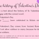 Quiz: St. Valentine's Day 3