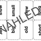 ADJECTIVES - OPPOSITES - PŘÍDAVNÁ JMÉNA PRO NEJMENŠÍ 7