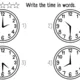 What's the time? 5
