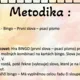 Češtinářské bingo - První slova - psací písmo II. 2