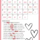 Valentine's day - pracovní listy 3