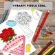 Kytičkové kornoutky k vybarvení - DIY dárek pro maminku / Valentýn / Den matek 3