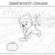 Zimní sporty - omalovánky 2