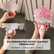Kytičkové kornoutky k vybarvení - DIY dárek pro maminku / Valentýn / Den matek 5