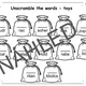 TOYS – FAST FINISHERS (Worksheets) 8