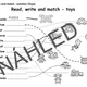 TOYS – FAST FINISHERS (Worksheets) 4
