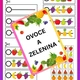 Ovoce a zelenina - demonstrační karty, barvy, počet, ovocné špízy  4