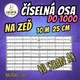 Číselná osa do 1000 - tři velikosti 4