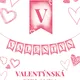 Valentýn - Girlanda, výzdoba ve tvaru srdce, kostka na hraní, dopis 3