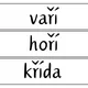 HLÁSKA Ř - čtecí kartičky 3