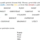 Slovesné třídy a vzory - kartičky a pracovní list  2