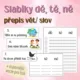 Slabiky dě, tě, ně - přepis slov/vět 2
