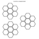 Šestihranné skládačky - Barevné hexagony 4
