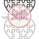 Den matek, otců - puzzle srdce 3