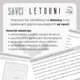 LETOUNI - osmisměrka, pracovní list 2