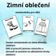 Oblečení v létě a zimě - omalovánky pro děti  2