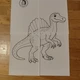 Dinosauří kooperativní - spojovací omalovánky  2