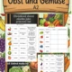 Obst und Gemüse: Postřehová hra, domino, pracovní listy a plno akvit, úroveň A2 4