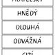 SLOVNÍ DRUHY - kartičky se slovy 3