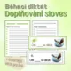 Běhací diktát + doplňování sloves 2