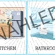 Rooms & Furniture - flashcards, memory & quartet game 2