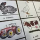Třísložkové karty - On the Farm (ručně malované) 5