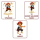 🏴‍☠️💪 Pirátské pohybové bingo - Hrací karty s pestrými pohybovými úkoly 3