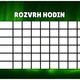 Rozvrh hodin - polární záře 4