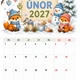 Kalendář na školní rok 2026/2027 "Lištičky" 2