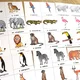 Třísložkové karty - Wild Animals 6