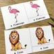 Třísložkové karty - Wild Animals 5