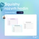 Squishy rozvrh hodin do třídy i pro žáky 3