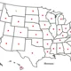 Státy USA - slepá mapa 3