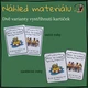 Back to School SPEAKING CARDS | Konverzační kartičky pro 2. stupeň ZŠ 3