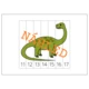 DINOSAUŘI – SKLÁDÁNÍ OBRÁZKŮ POMOCÍ ČÍSELNÝCH ŘAD DO 10 A 20 6