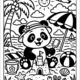 🐼 Pandí omalovánky – 8 ks 🎨 2