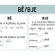 Mě/mně, bě/bje, vě/vje, pě - přehledové plakáty - pastel 2