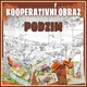 Ručně kreslené kooperativní obrazy - 4 roční období 4