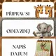 Instrukce pro žáky 1. stupně s popisnými obrázky (vhodné i pro 1. třídu), safari 2