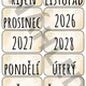Otáčecí kalendář do třídy 6