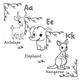 Omalovánky - Animal Alphabet 2